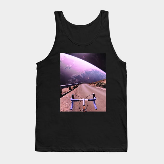 Bike Ride - Space Aesthetic Collage Tank Top by jessgaspar
